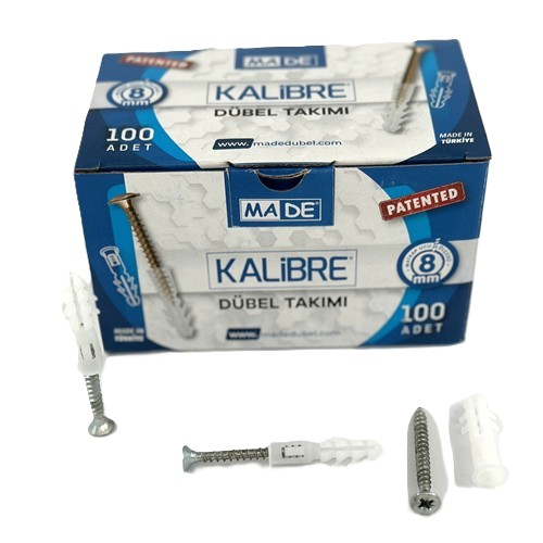 MADE KALİBRE DÜBEL TAKIM 8MM